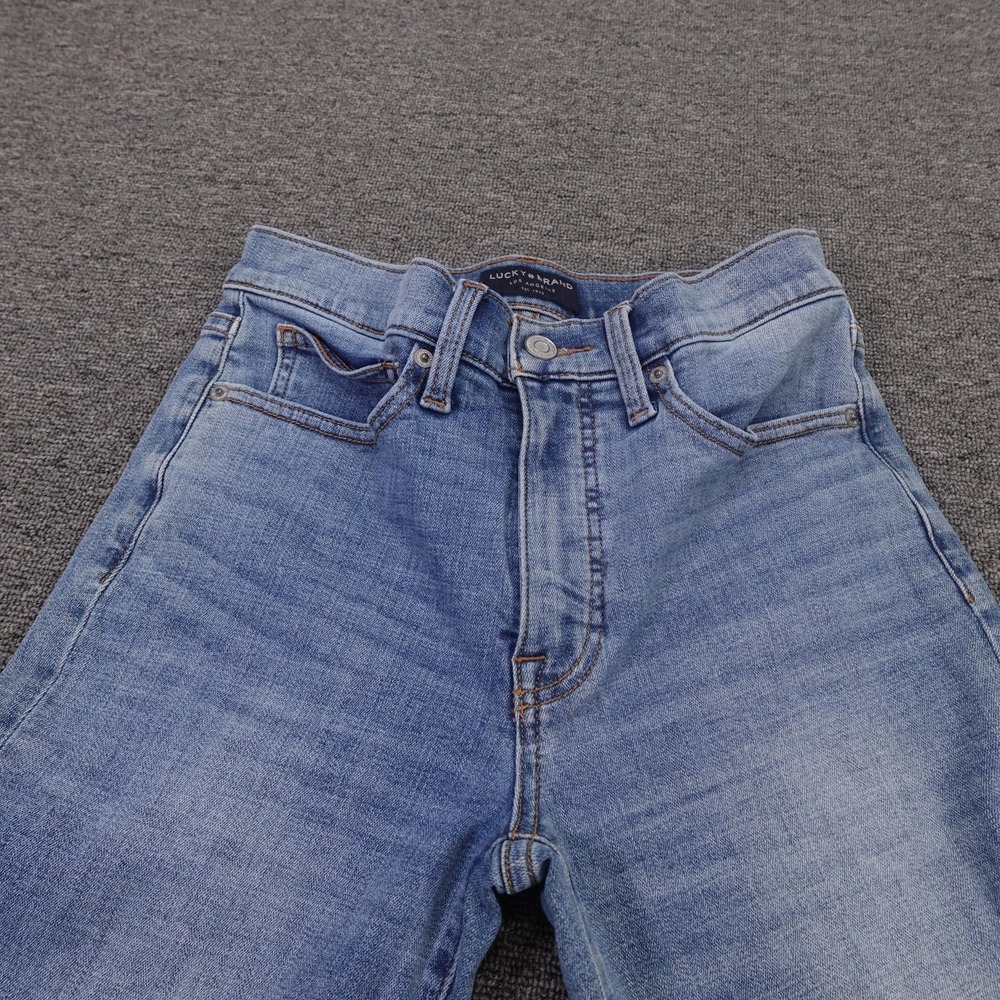 Lucky Brand Jeans Womens 4 27 Blue Medium Wash High Rise Boot Bianca 27x32 Denim - Picture 2 of 12